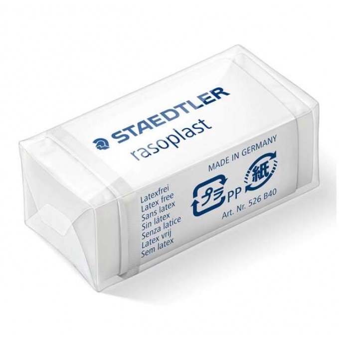 Staedtler Rasoplast 526 B40 Gomma - Gomme di alta qualità - Scarti minimi - Colore bianco