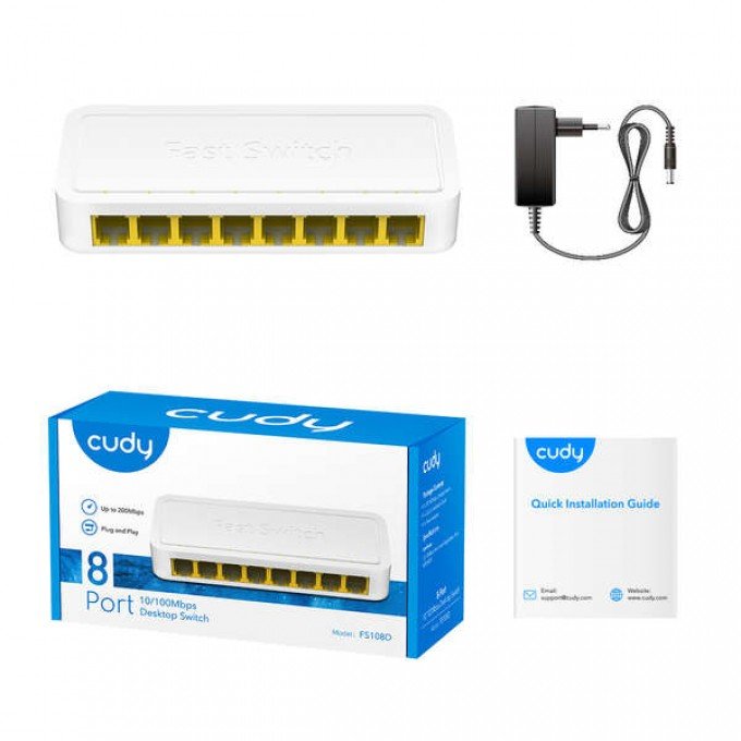 Switch Cudy FS108D 8 porte 10/100 Mbps