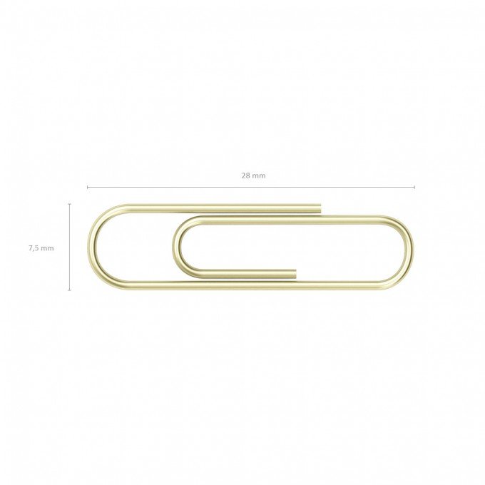 Graffette ErichKrause Placcate in Ottone da 33 mm – Confezione da 100 pezzi