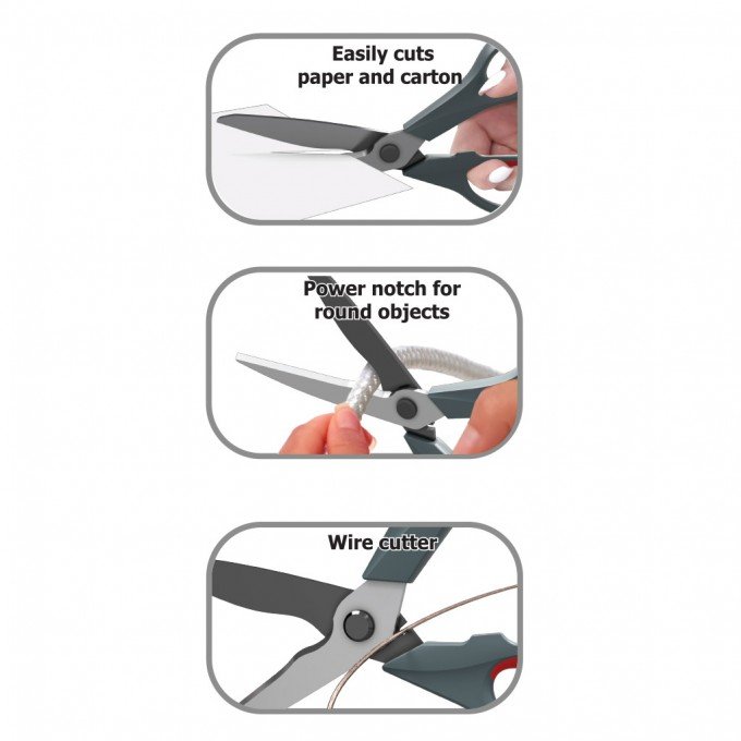 Forbici ErichKrause Santoku 20,5 cm – Blister 1 Pezzo