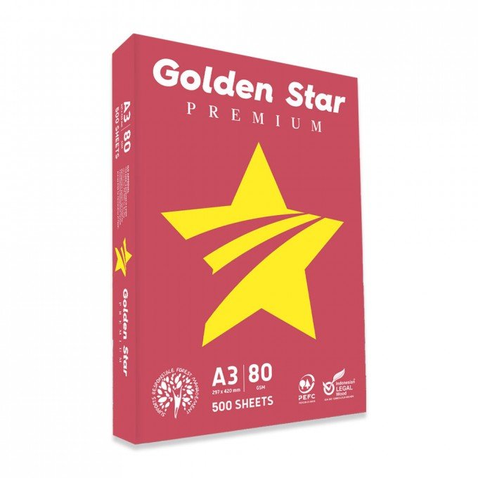 Carta A3 Golden star 80 gr - 1 risme