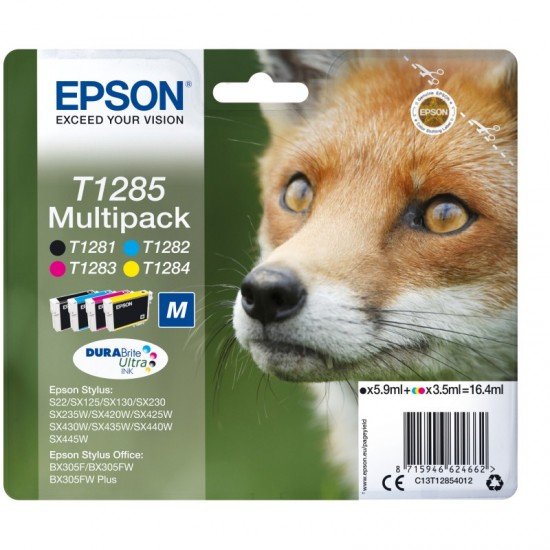 Cartucce Epson Fox T1285-Kit4 Multipack
