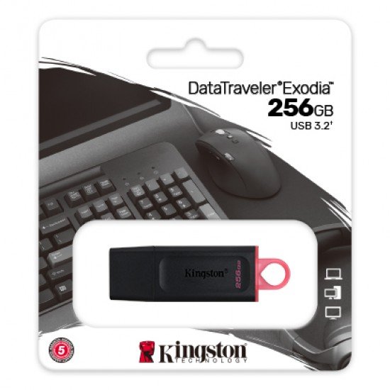 Chiavetta USB 3.2 Pen Drive Kingstone 256GB DataTraveler Exodia 