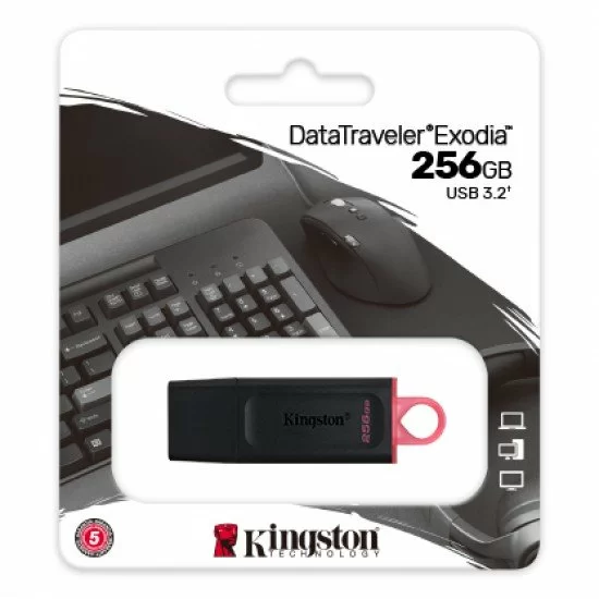 Chiavetta-USB-3.2-Pen-Drive-Kingstone-256GB-DataTraveler-Exodia
