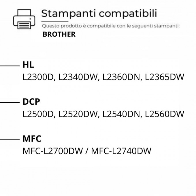 Tamburo Originale Brother DR-2300 Nero 12.000 Copie