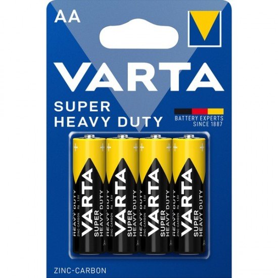 Batterie Varta Stilo AA Zinco-Carbonio - 1,5 V - 4 pz - Superlife