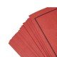 50 Cartelle con 3 Lembi in Robusto Cartoncino da 190gr Colore Rosso