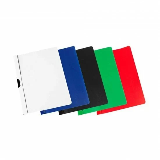 10-Cartelline-Favorit-con-Clip-Fermafogli,-A4,-Colore-Azzurro