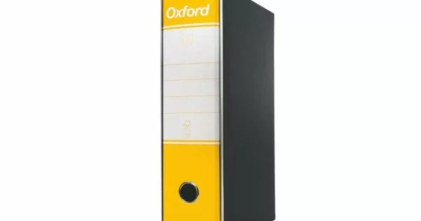 Esselte-Oxford-Registratore-Archivio-Dorso-8-cm-Colore-Giallo -Confezione-da-6