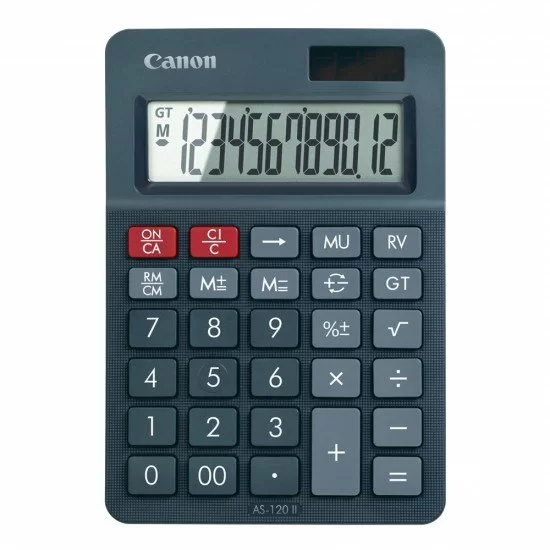 Calcolatrice-da-Tavolo -Canon-AS-120II-EMEA-HB-12-CIFRE-Alimentazione-Combinata