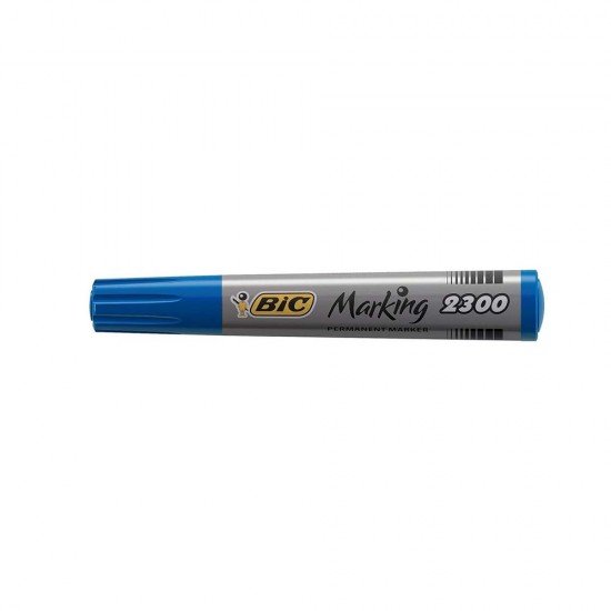 BIC Marking 2300 Pennarello Permanente Colore Blu Punta Resistente 3.7 5.5 mm Confezione da 12 Marcatori