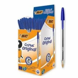 Bic 4 colori Shine Penna a scatto Nera blu rossa verde fusto metallizato