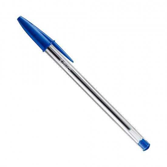 BIC Penne Blu a Sfera, Cristal Original, Punta Media, 1 mm, Confezione da 50 Penne