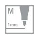 Marcatore STABILO OHPen universal Permanente Tratto Medio (1 mm) Confezione da 10 Colore Nero