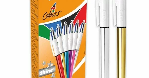 Penna-a-Scatto-Bic-4-Colori-Original---COLOUR-SHINE-Confezione-da