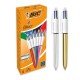 Penna a Scatto Bic 4 Colori Original COLOUR SHINE Confezione da 12 penne