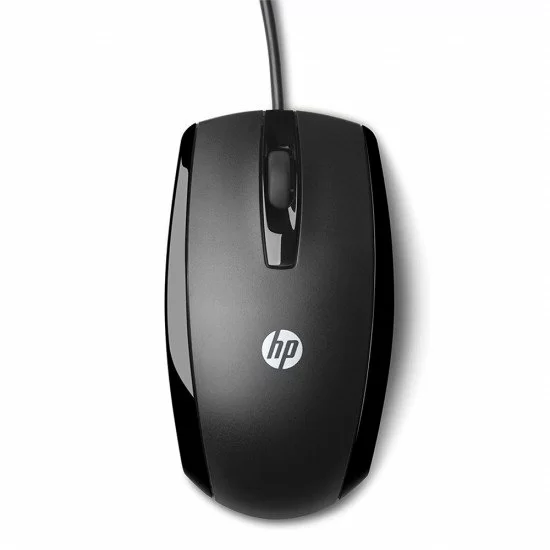 HP-PC-Mouse-x500-Cablato-3-pulsanti-rotella-di-scorrimento-colore-nero