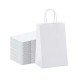 Sacchetto Shopper Colore Bianco 16x8x21 cm Confezione da 25