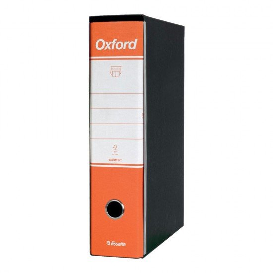 Esselte Oxford Registratore Archivio Dorso 8 cm G-85 Colore Arancione Confezione da 6