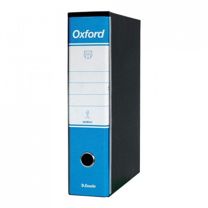 Esselte Oxford Registratore Archivio Dorso 8 cm G-85 Colore Azzurro Confezione da 6