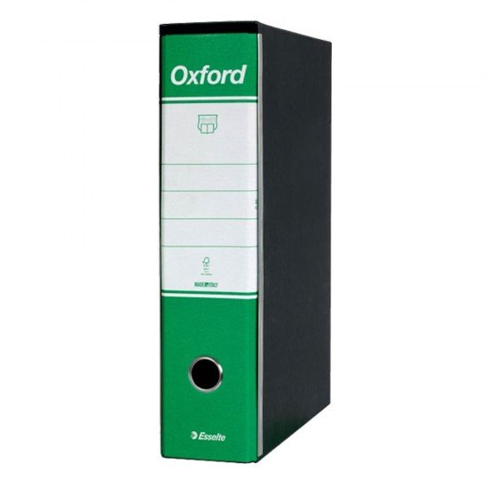 Esselte Oxford Registratore Archivio Dorso 8 cm G-85 Colore Verde Confezione da 6