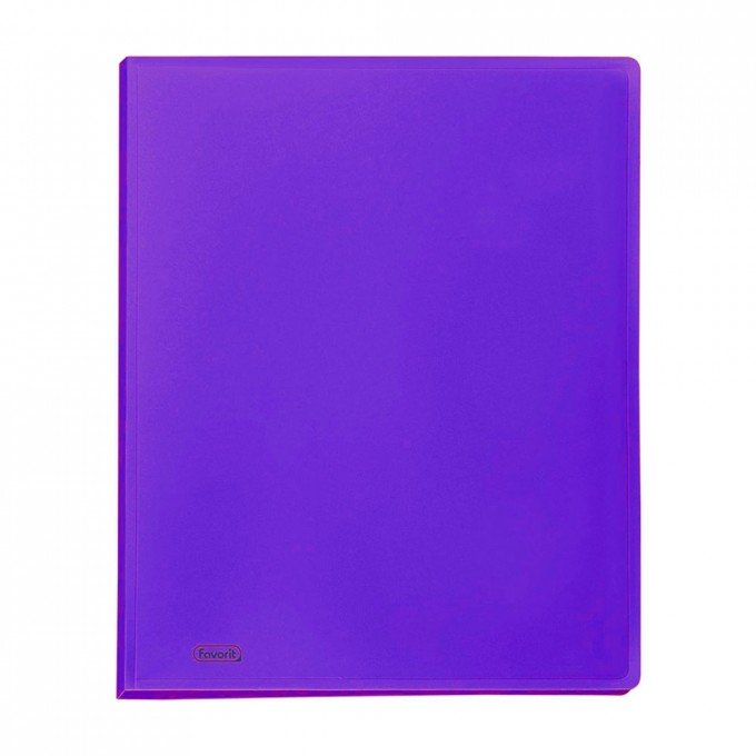 Portalistino Favorit Formato A4 40 Buste Trasparenti Finitura in Buccia d'Arancia Colore Viola