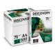 Carta A4 75 gr  Discovery Navigator - 5 Risme Per Stampante, Ufficio, Fotocopie, Multiuso - Bianca