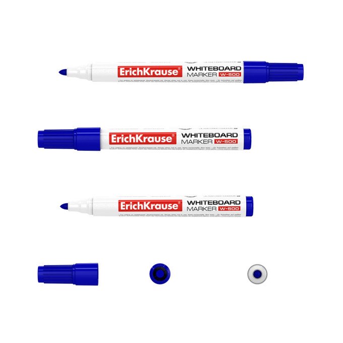 1 Pennarello per lavagna bianca ErichKrause W-500, colore inchiostro: blu