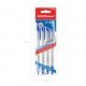 Set di 4 penne a sfera ErichKrause R-301 Stick Classic 1.0, colore inchiostro: blu (in sacchetto)