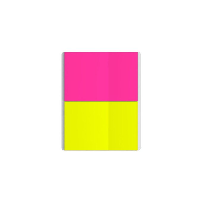 Segnapagina ErichKrause Neon, 50x75 mm, 60 fogli, 2 colori: giallo, rosa