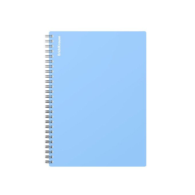 Quaderno a spirale ErichKrause, pastello, assortiti, A5, 80 fogli, a quadretti, copertina in plastica
