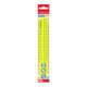Righello di plastica con supporto ErichKrause Neon, 20 cm, giallo, in sacchetto di plastica