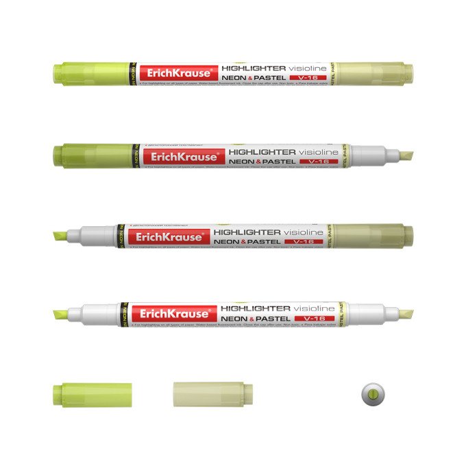 Evidenziatore ErichKrause Visioline V-16 Neon+Pastel, colore inchiostro: giallo (confezione da 12 pezzi)