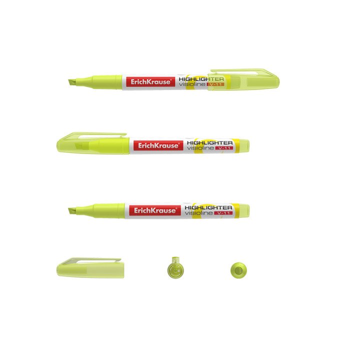 Evidenziatore ErichKrause® Visioline V-11, colore: giallo (confezione da 12 pezzi)