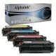  4 Toner HP CE410X-411A-412A-413A Nero + Colore Compatibili