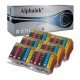 30 Cartucce Canon PGI-5BK CLI-8 Nero + Colore CON CHIP Compatibili