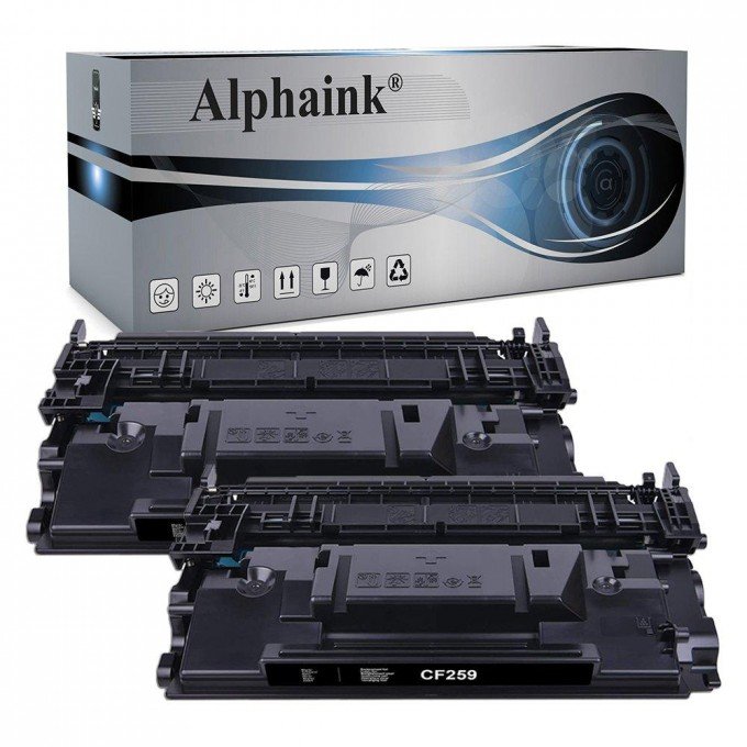 2 Toner HP CF259X 59X Nero CON CHIP Compatibile