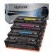 4 Toner per HP W2210A 207A MCVP Nero + Colore CON CHIP Compatibile