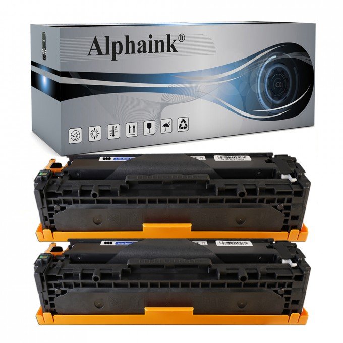 2 Toner Compatibile per Canon 731H Nero prodotto da Alphaink 