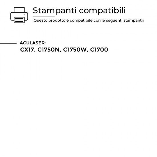 Toner Epson C1700-C S050613 Ciano Compatibile