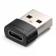 Adattatore USB 2.0 USB-C maschio a USB femmina di Vention - Nero