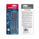 Fineliner ErichKrause F-15 Stick Classic, colore inchiostro: blu, nero, rosso (blister 3 pz.)