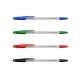 Set di 4 penne a sfera ErichKrause R-301 Stick Classic 1.0 colore inchiostro: blu, nero, rosso, verde (in busta)