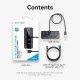 Hub USB 3.0 a 4 porte con interruttori di alimentazione individuali Vention – 1m, Nero