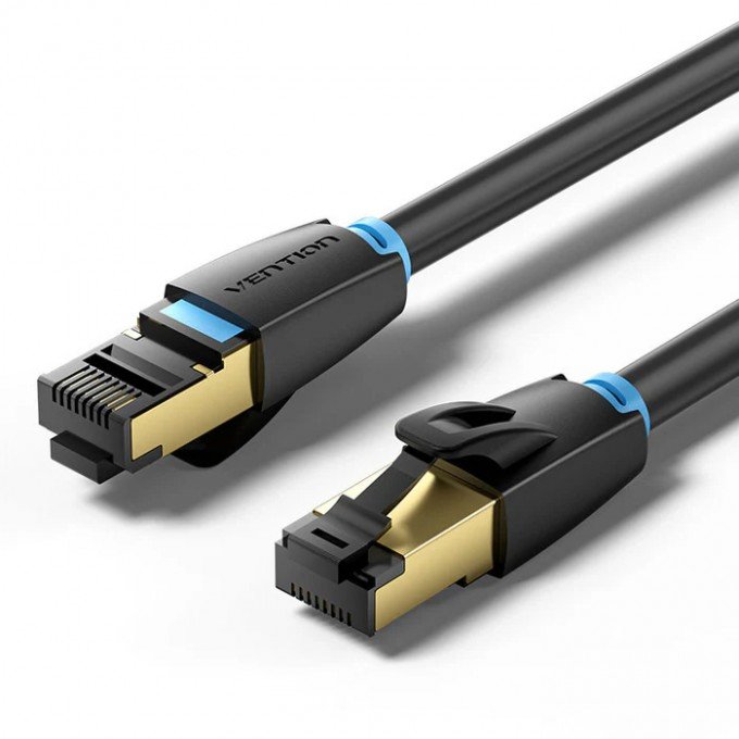 Cavo Ethernet Vention Cat 8 SFTP 2 Metri – 40Gbps, 2000MHz, RJ45 schermato – Alta velocità per gaming, streaming e reti professionali