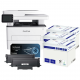 Stampante Pantum M7310DW - rete + WiFi - stampa fronte retro automatica - scansione fronte retro automatica + 2 Toner compatibili Alphaink TL-410 + 15 Risme di carta A4 80 Grammi