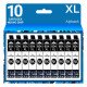 10 Cartucce Epson T604XL-BK C13T10H14010 Nero Compatibile