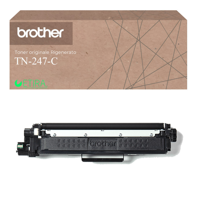 Toner Originale Rigenerato Brother TN-247-C Ciano Toner Originale Rigenerato Brother TN-247-C Ciano