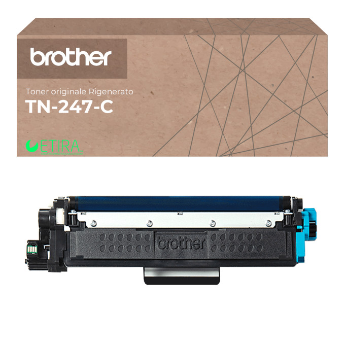 Toner Originale Rigenerato Brother TN-247-C Ciano Toner Originale Rigenerato Brother TN-247-C Ciano