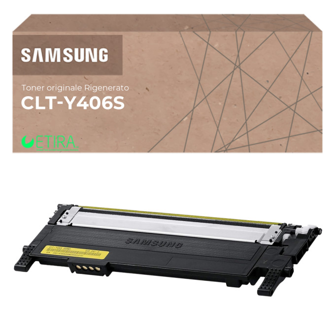 Toner Originale Rigenerato Samsung CLT-Y406S SU462A Giallo